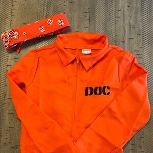 Orange DOC Jumpsuit costume with Bandana